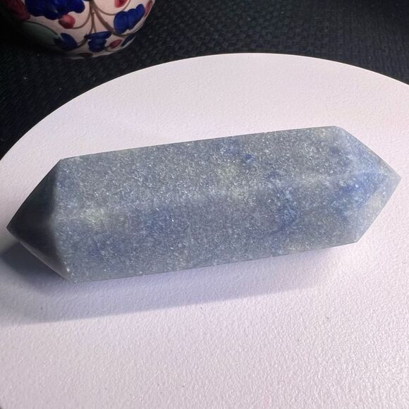 Blue Aventurine Double‎ Terminated Meditation  Wand (9) - Picture 3 of 9